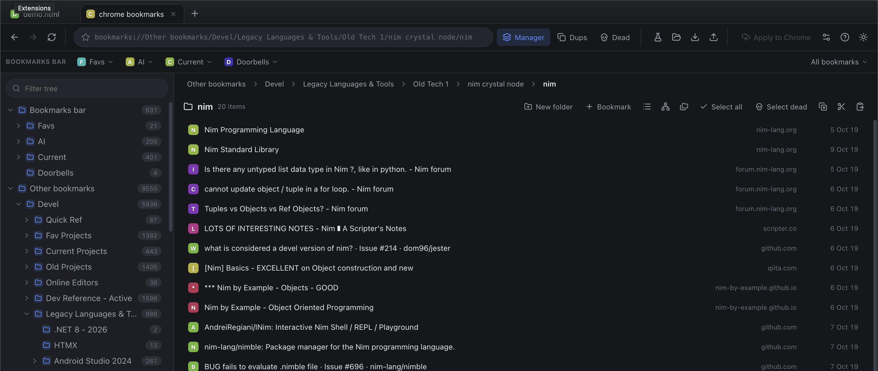 Bookmark Super Manager
