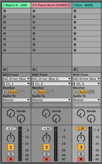 Ableton MIDI setup