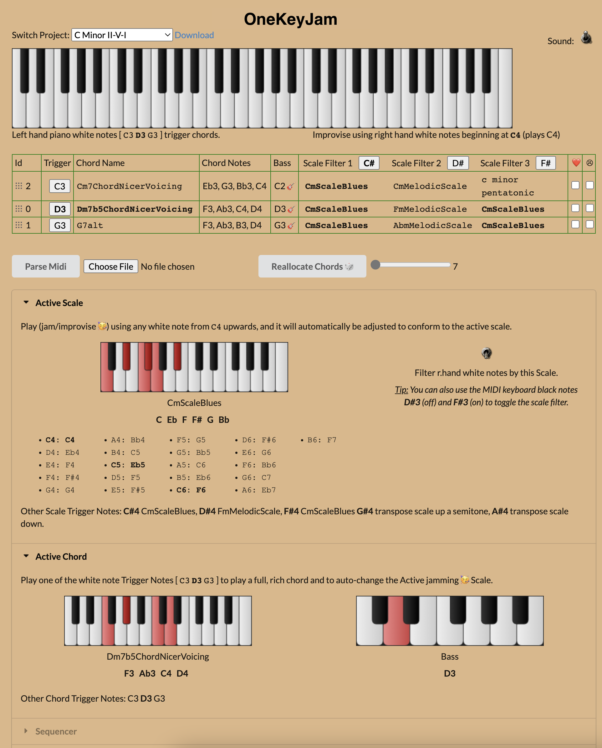 OneKeyJam screenshot