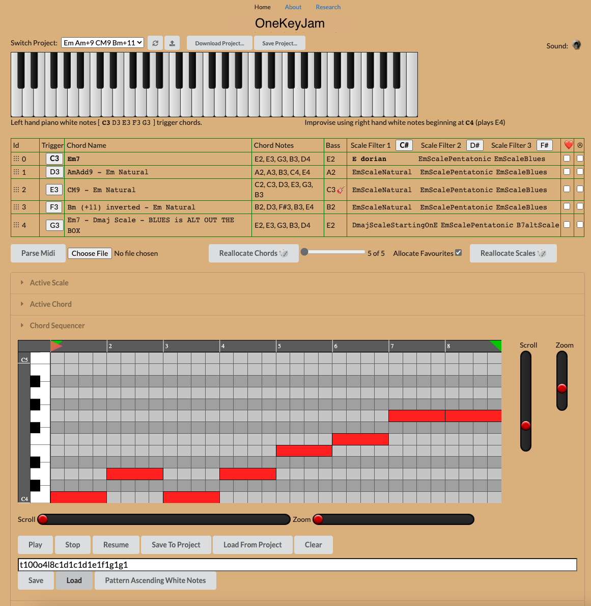 OneKeyJam sequencer